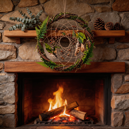 Nature-Inspired | Handwoven Vine Dreamcatcher | Rustic Woodland Charm