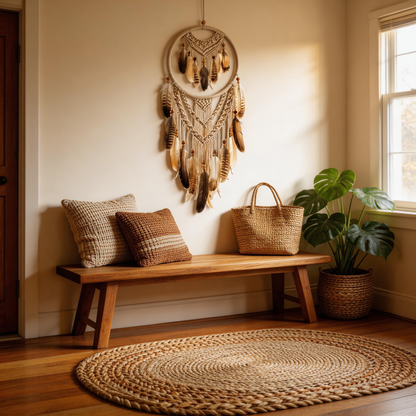 Gift-Worthy | Feather Cotton Dreamcatcher | Boho Spiritual Charm