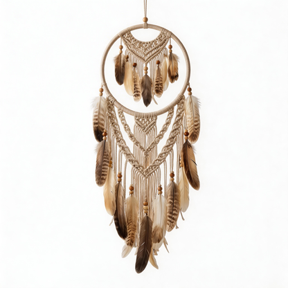 Gift-Worthy | Feather Cotton Dreamcatcher | Boho Spiritual Charm